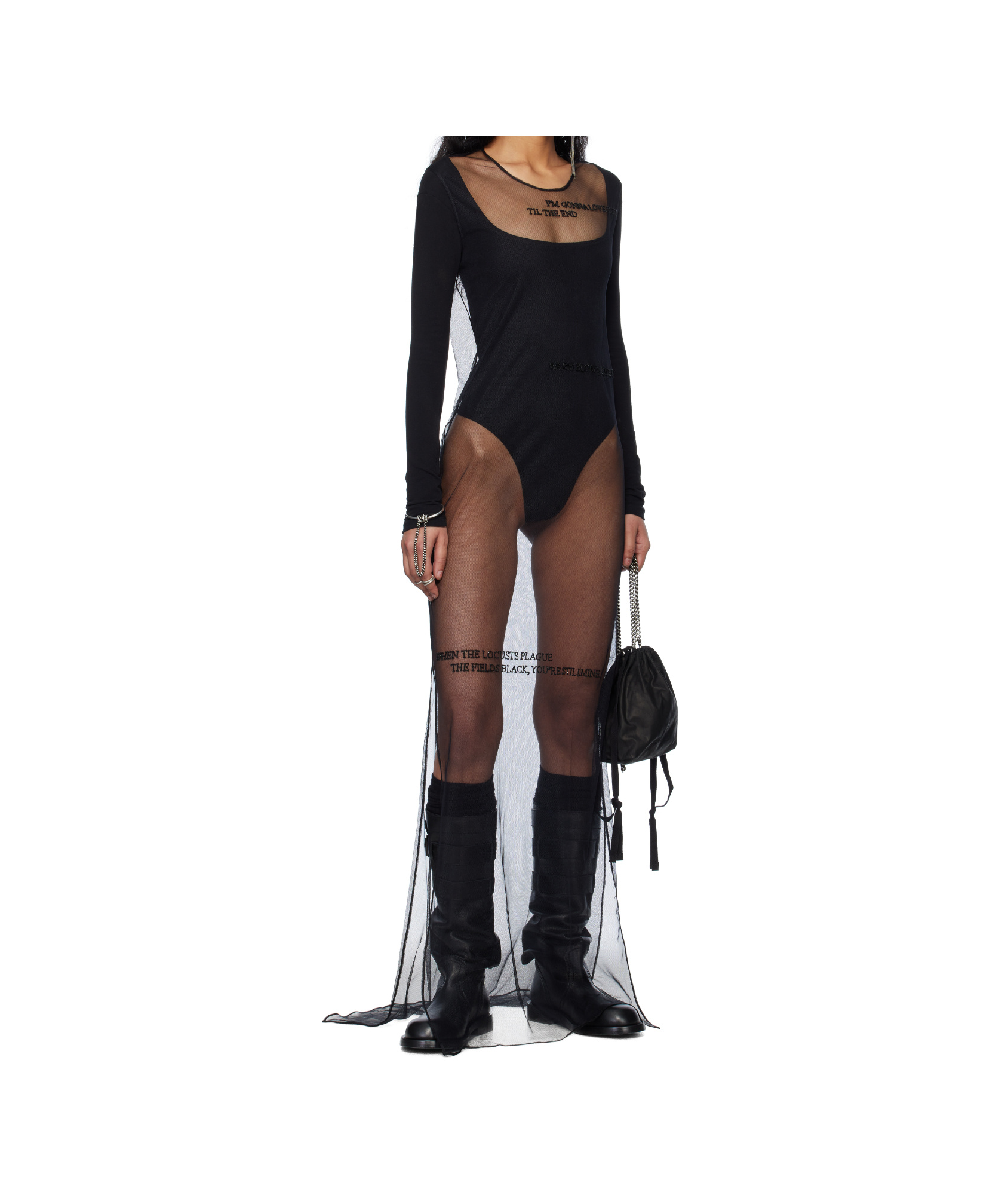 Ann Demeulemeester Medium Vide Soft Shoulder Bag In Black