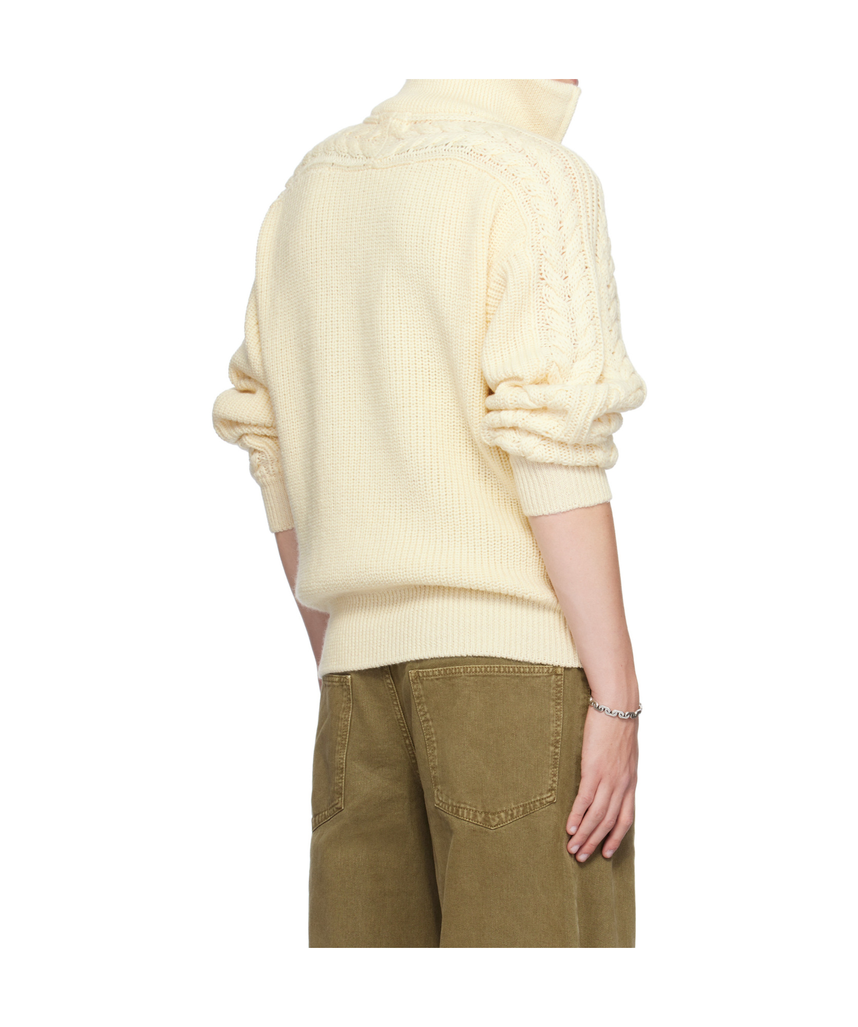 Isabel Marant Off-white Lenz Sweater In Nude