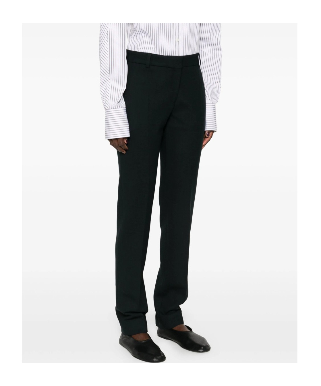 Totême Belt-loop Casual Pants In Black