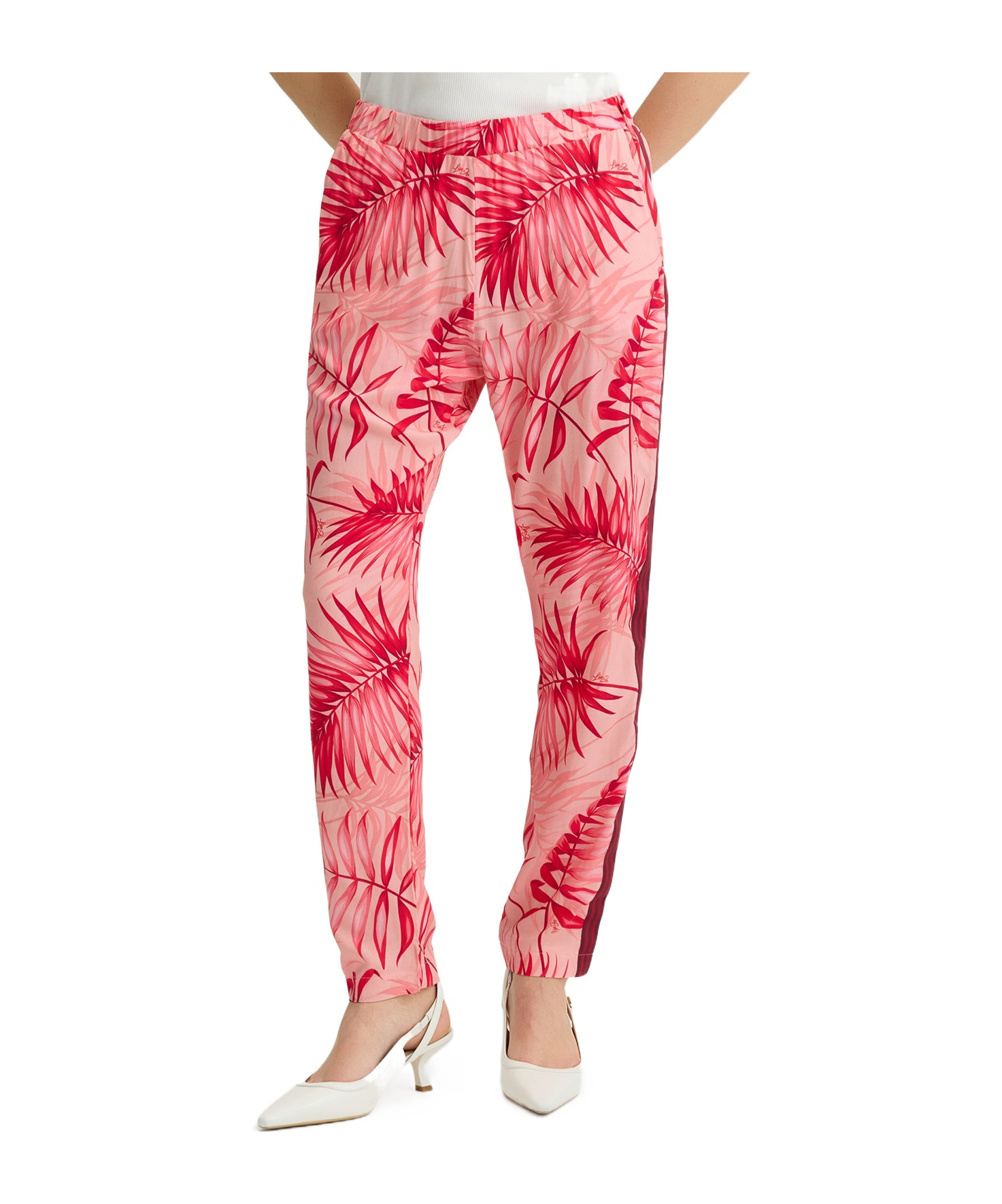 Liu •jo Leaf-print Trousers
