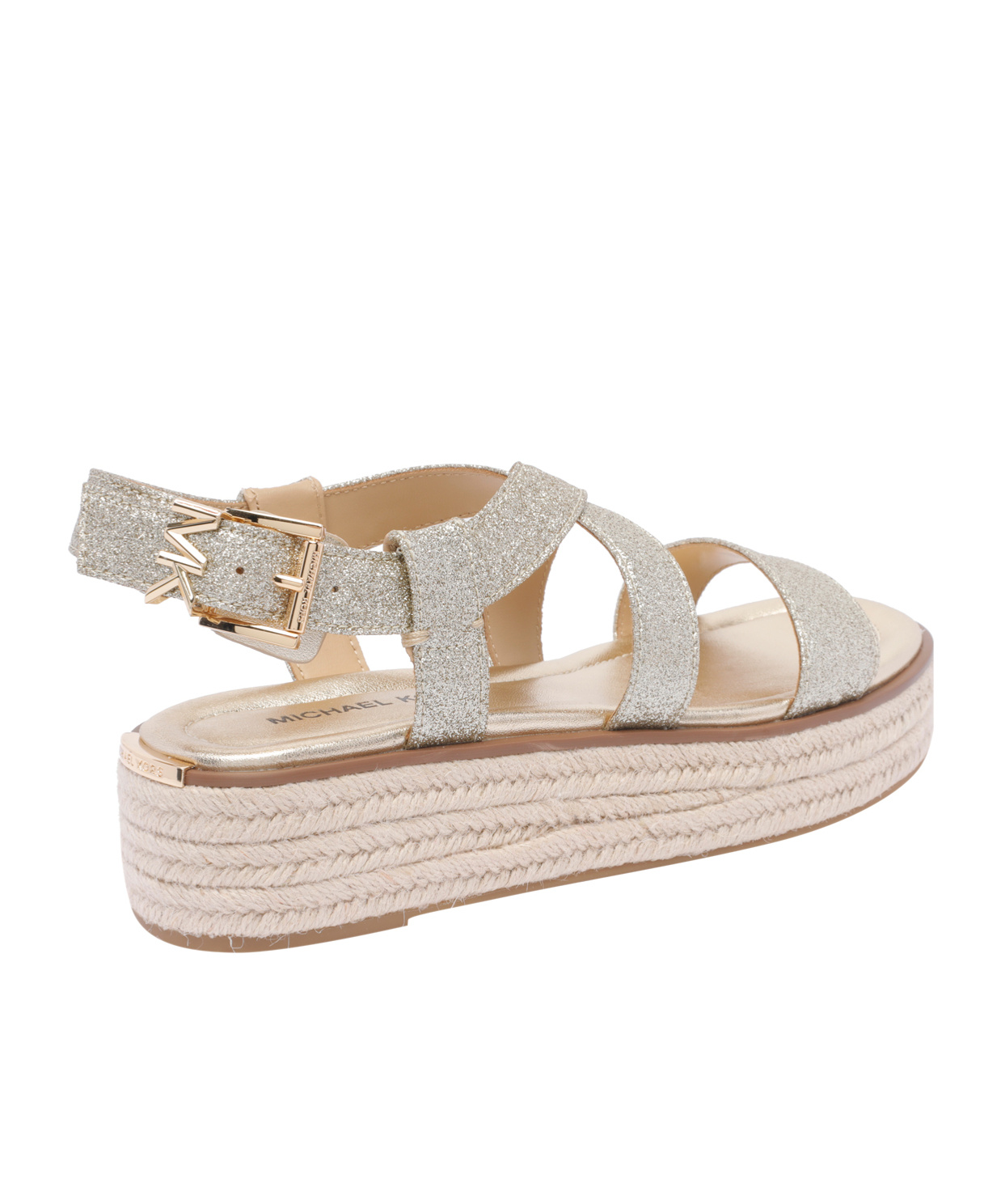 Michael Michael Kors Platform Sandals In Metallic