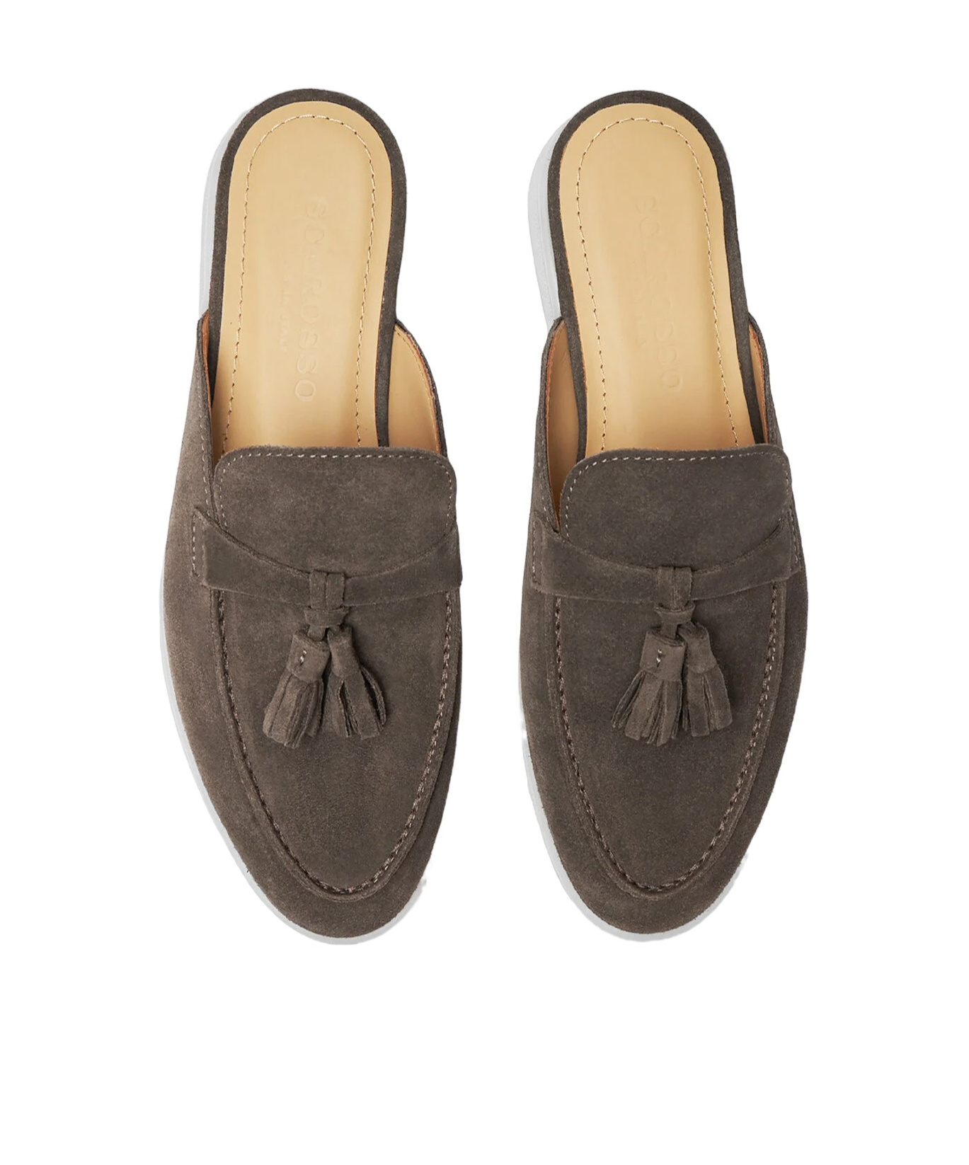 Scarosso Lucrezia Tassel-detailed Slip-on Mules In Multi