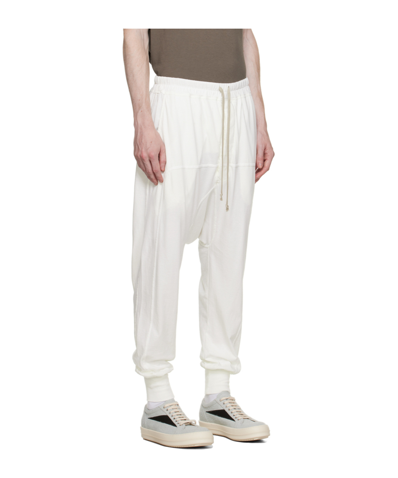 Rick Owens Drkshdw Rope Sweatpants In White