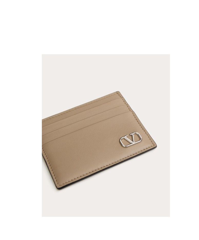 Valentino Garavani Vlogo Signature Cardholder In Nude