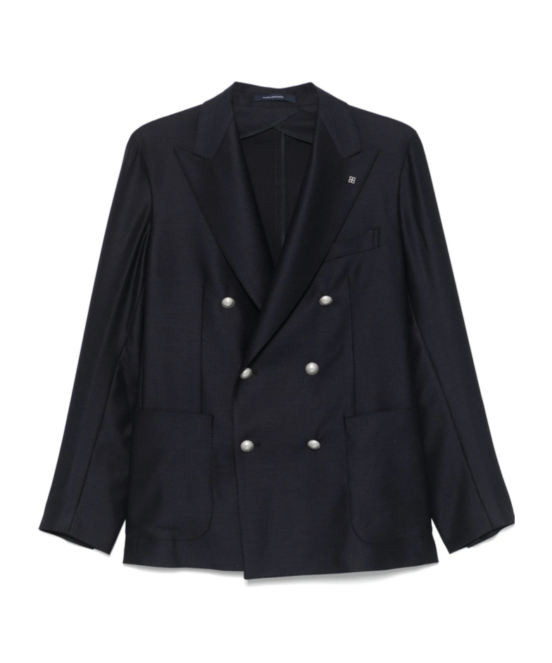 Shop Tagliatore Long-sleeved Suit Jacket