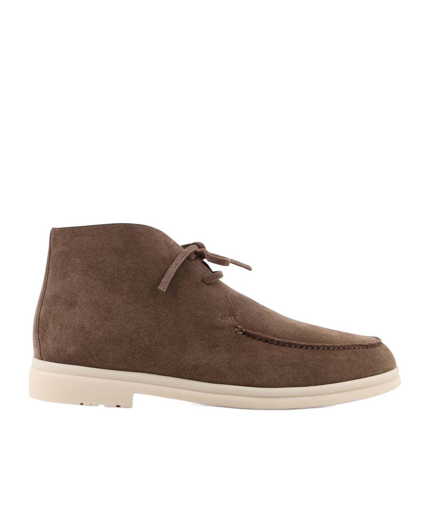 Loro Piana Men Walk And Walk Suede Lace-up Shoe In Brown