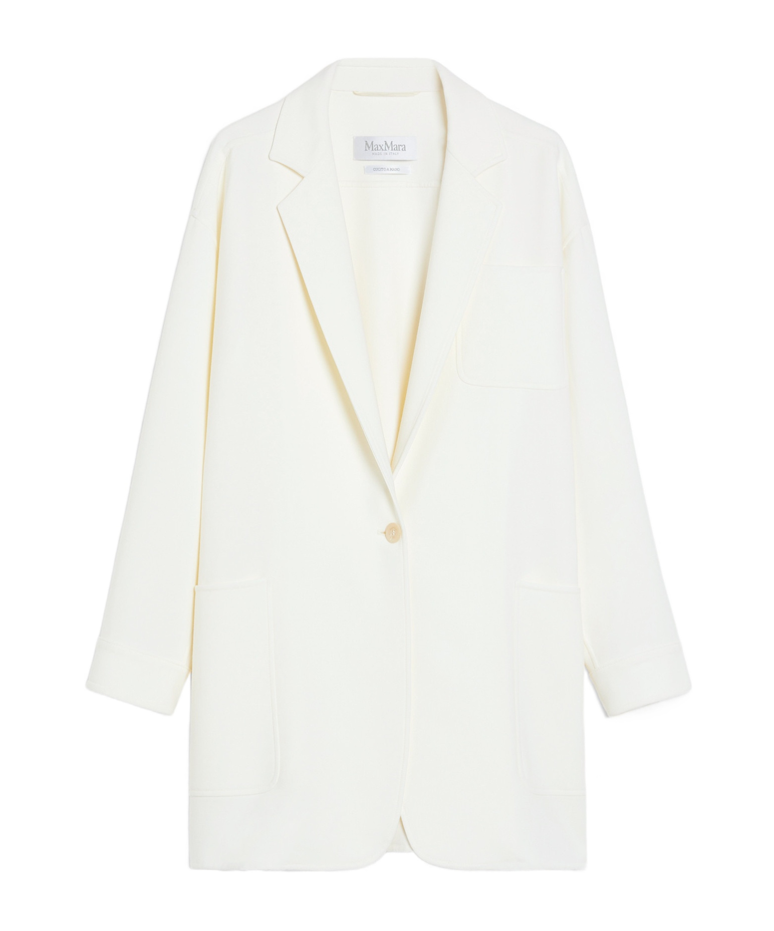 MAX MARA LONG-SLEEVED WOOL SUIT COAT