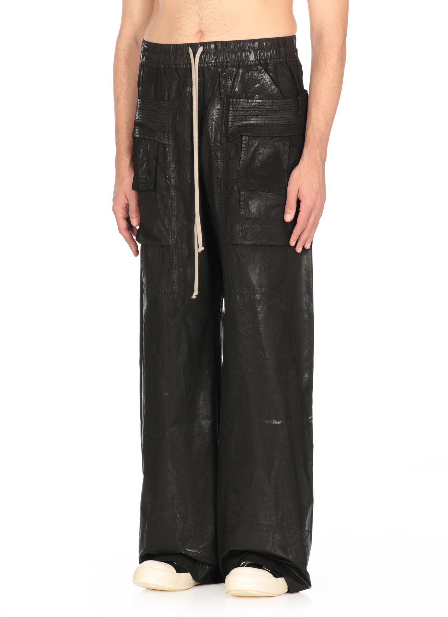 Rick Owens Drkshdw Drawstring Casual Pants In Black