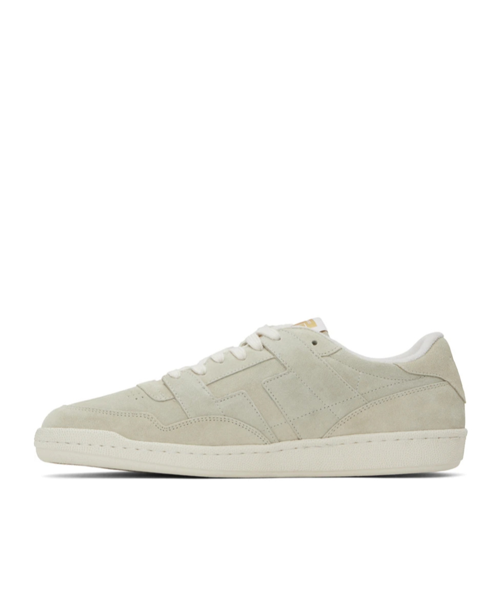 Tom Ford Round Head Lacing Low-cut Casual Sneakers In Nude