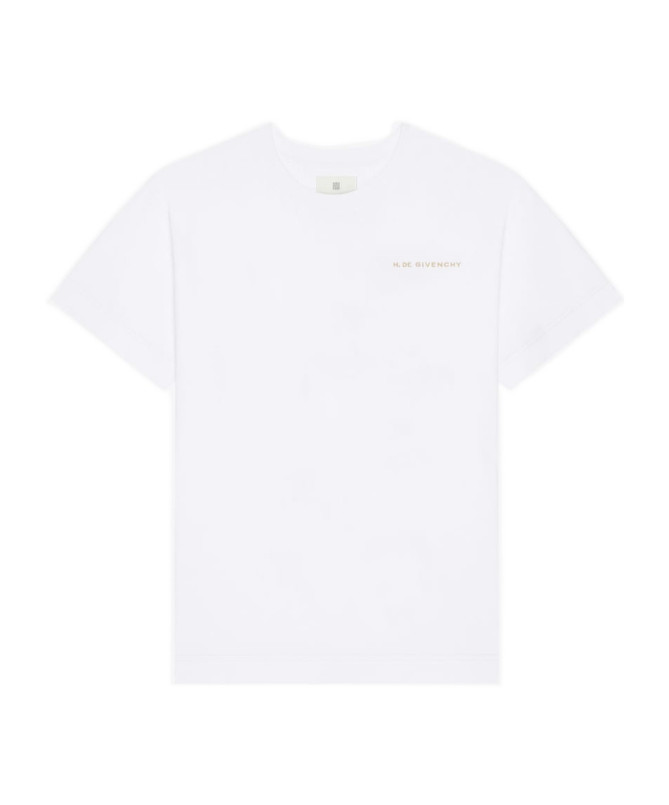 Givenchy T-shirt In Cotton With Chandelier Snake Embroideries In White