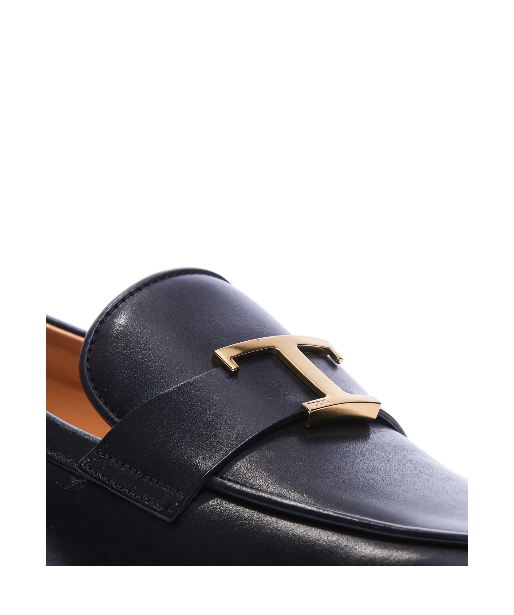 Tod's Round Head Loafer Shoes In Black