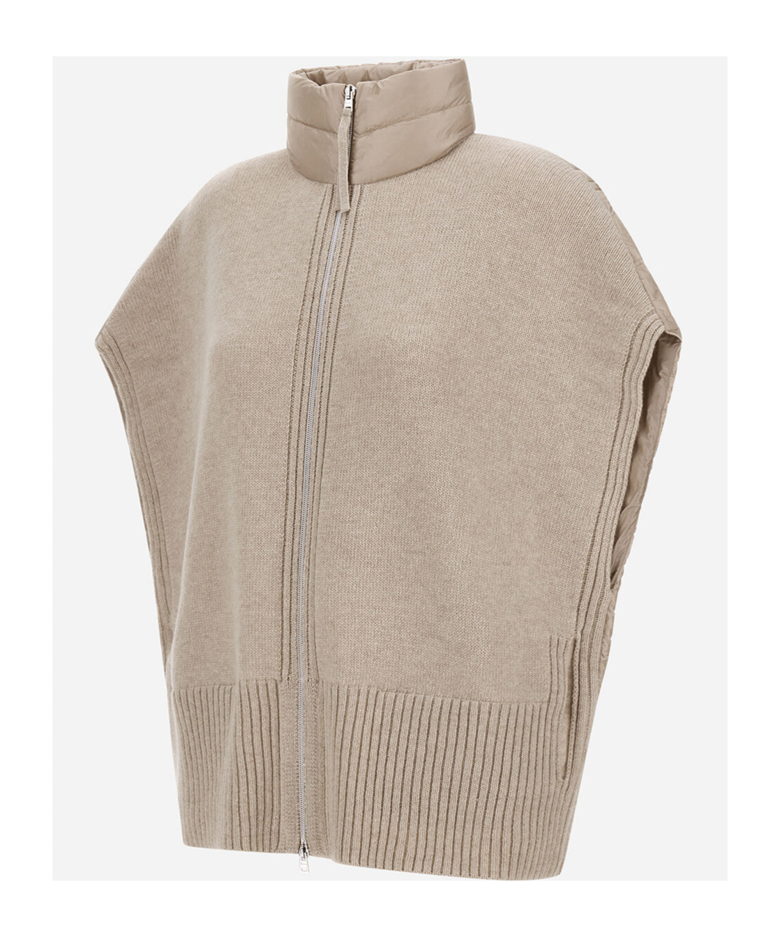 Herno Ribbed Knit Down Cape