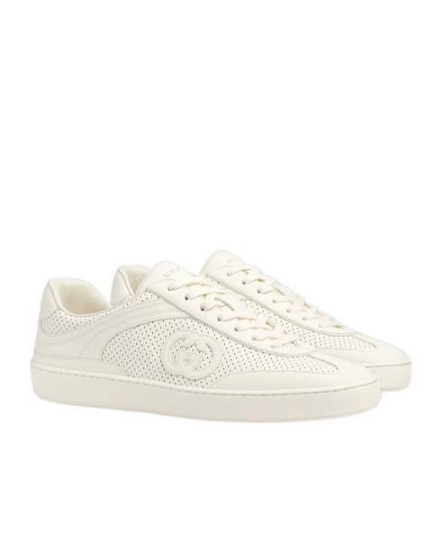 Gucci Interlocking Sneakers In White