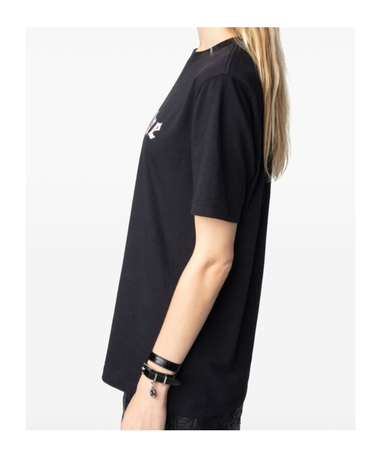 Zadig & Voltaire Slogan-print T-shirt In Black