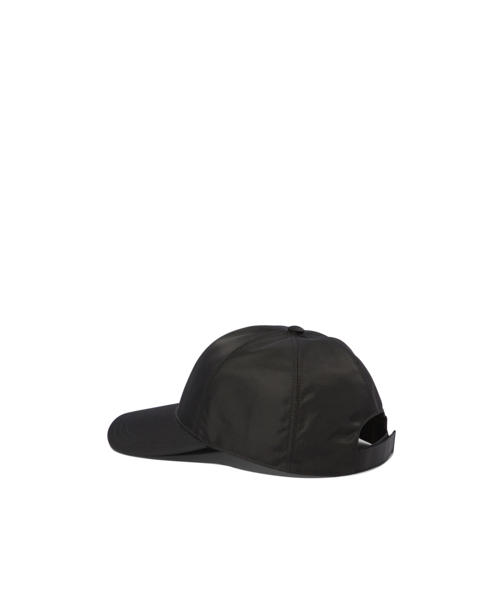 Prada Womens Black Brand-plaque Six-panel Recycled-polyamide Baseball Cap In Black