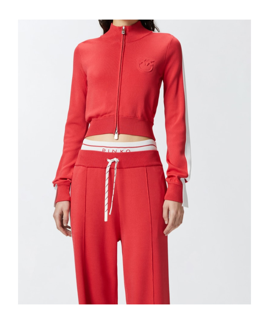 Shop Pinko Cropped T-shirt In Red