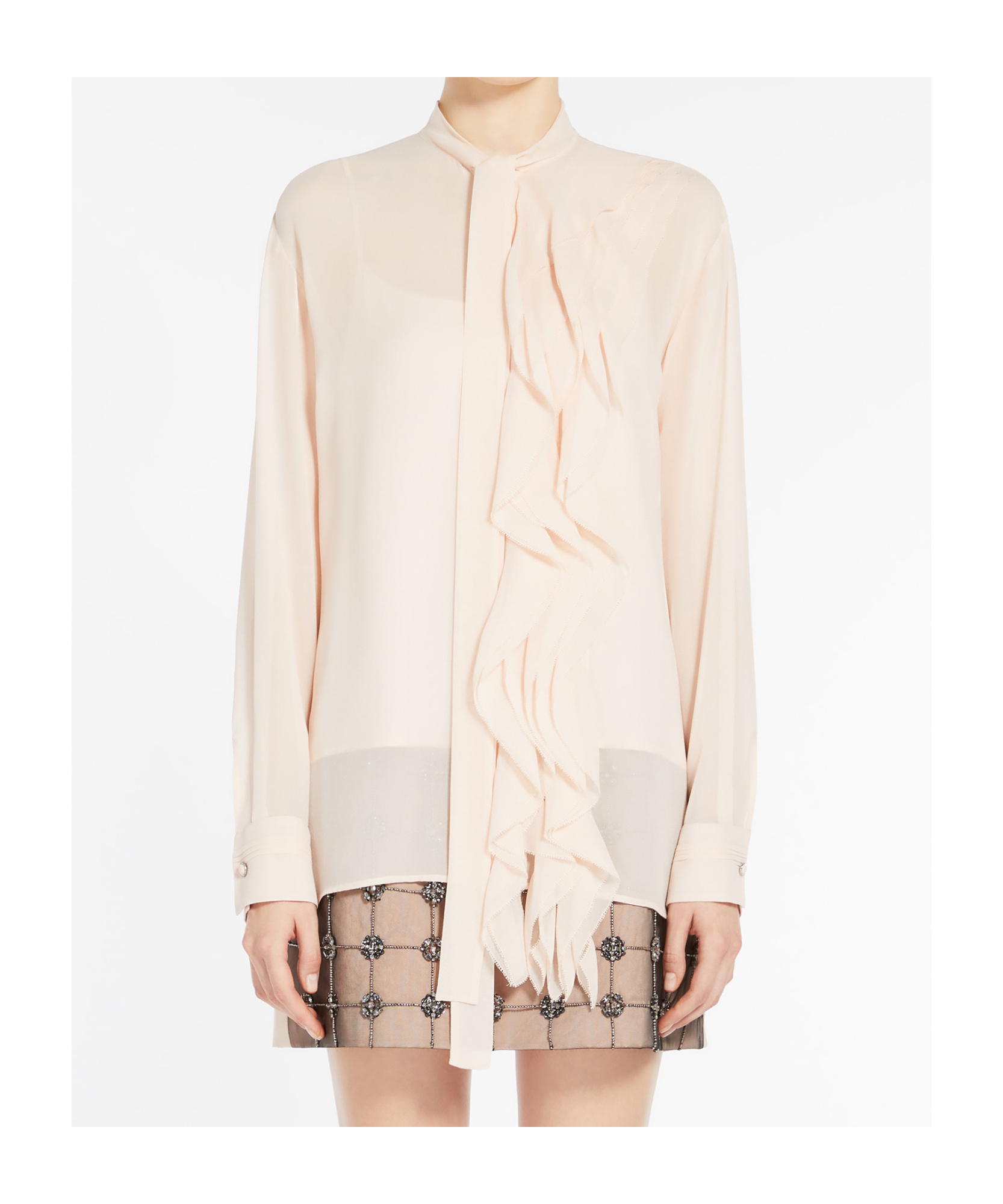 MAX MARA SILK GEORGETTE BLOUSE