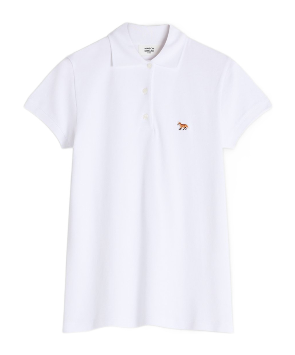Maison Kitsuné Fox-motif Polo Top In White