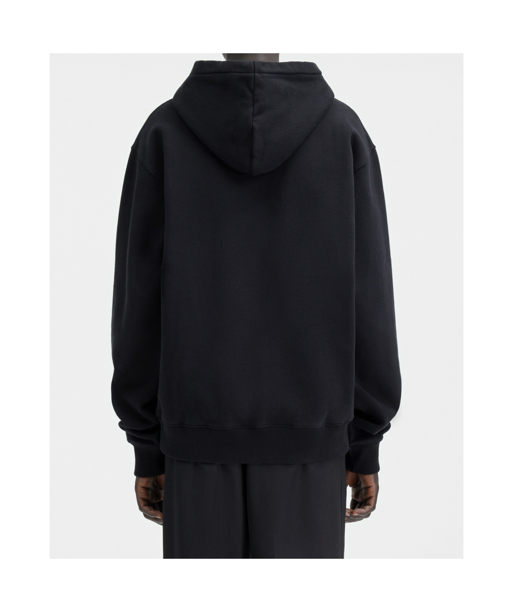 Jacquemus Gros-grain Hoodie In Black