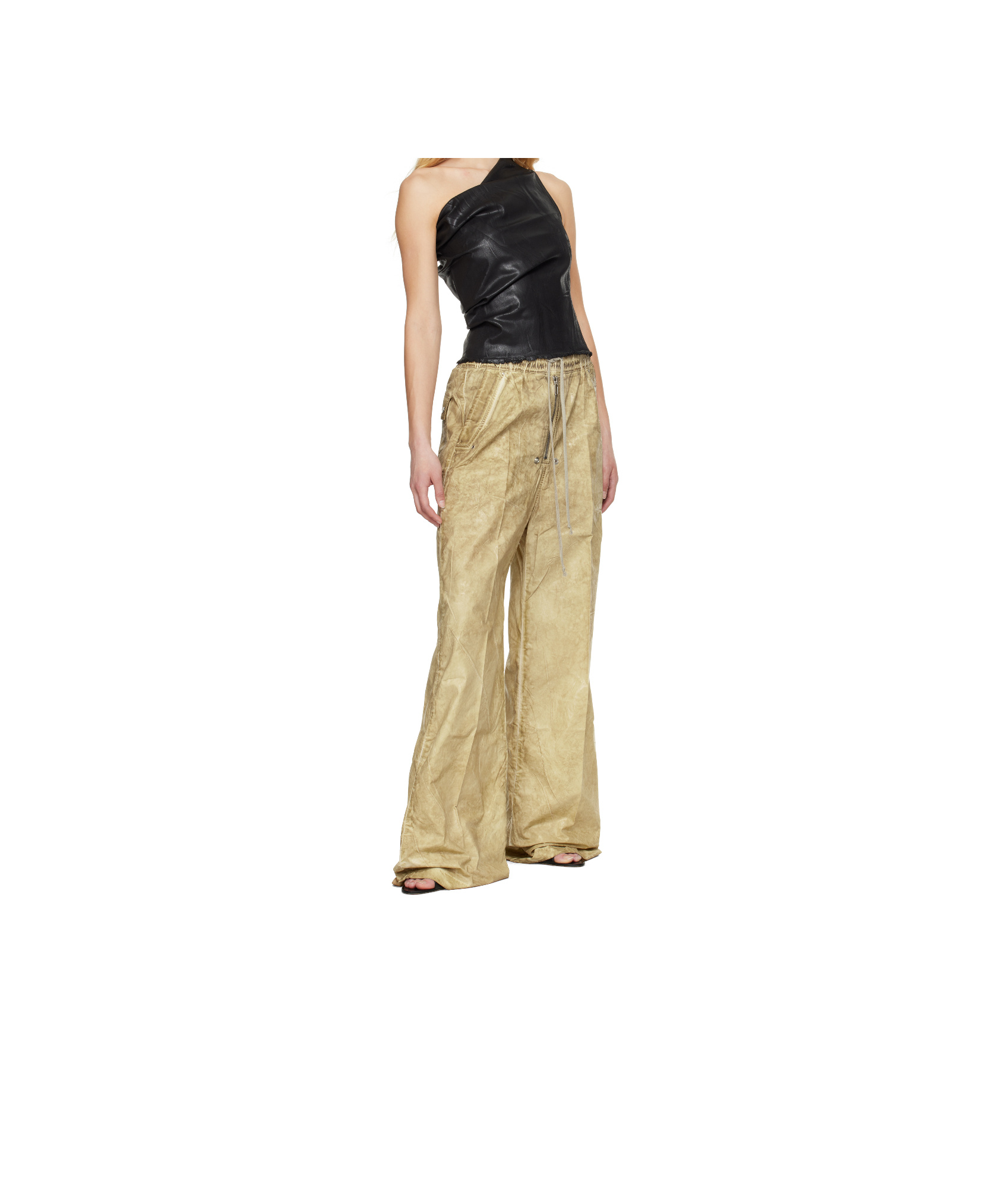 Rick Owens Drkshdw Beige Hollywood Geth Belas Lounge Pants In Nude