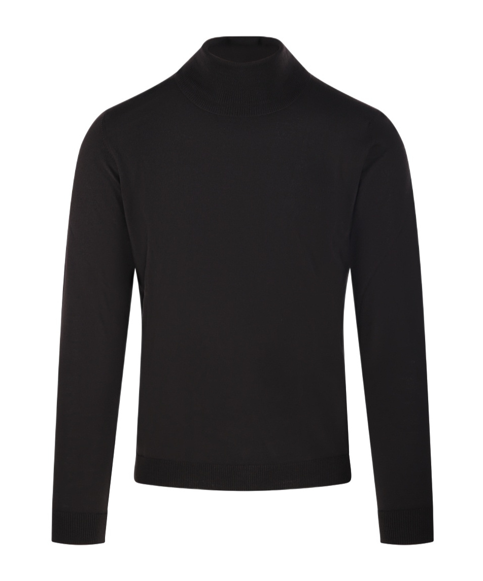 Roberto Collina Turtleneck Long Sleeve Sweater In Black