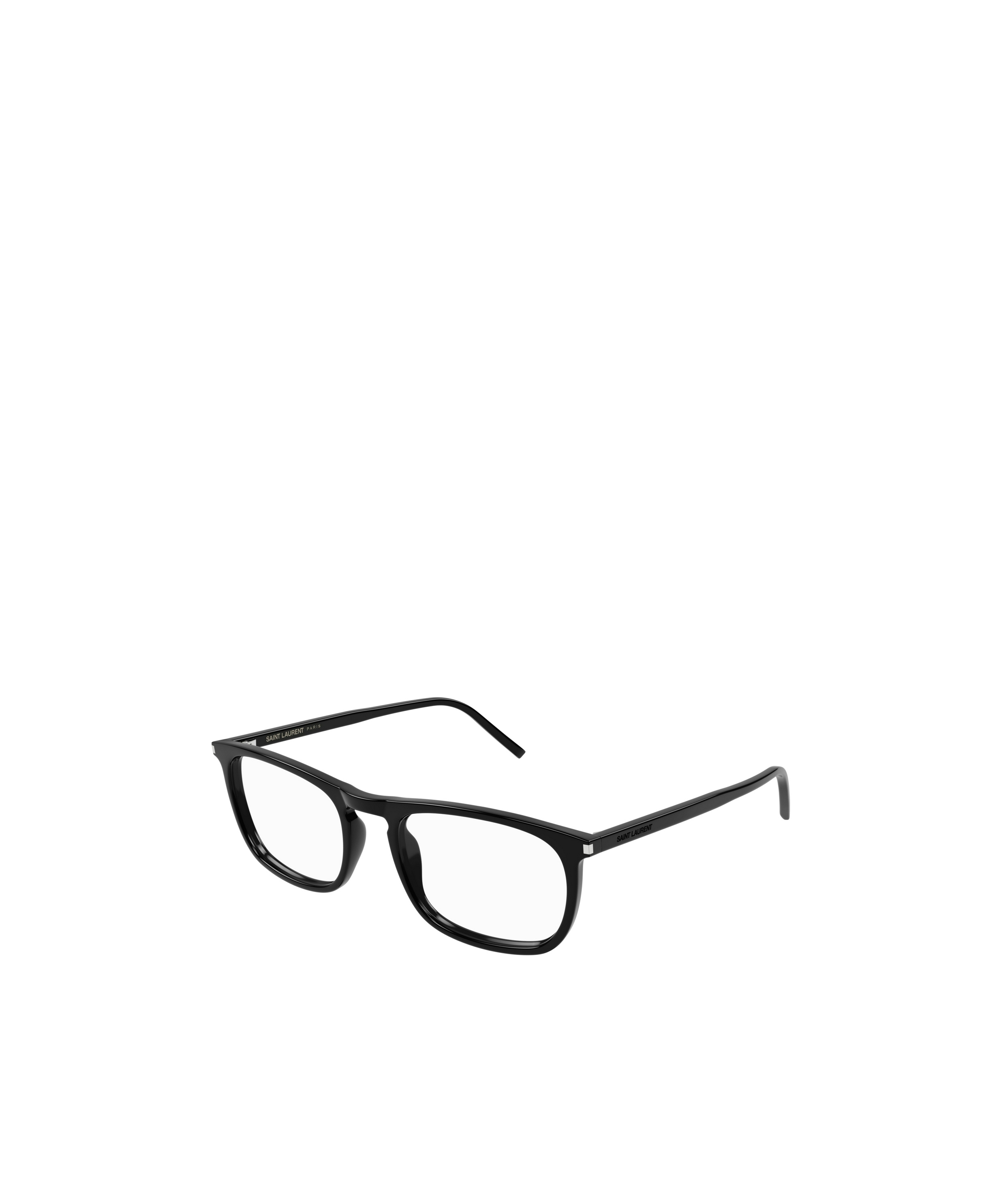 Saint Laurent Sl 670 Rectangle-frame Glasses In Black