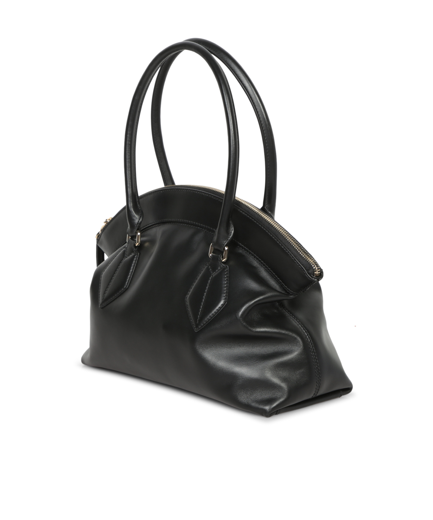 Furla Carry A Handbag With Both Hands In Black