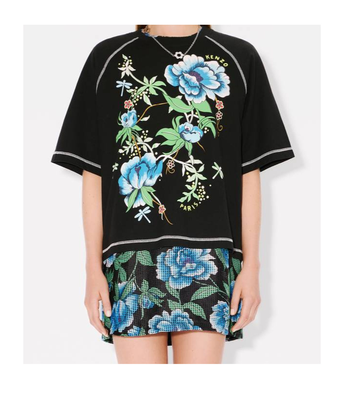 Kenzo Item O-neck Short-sleeved T-shirt In Black