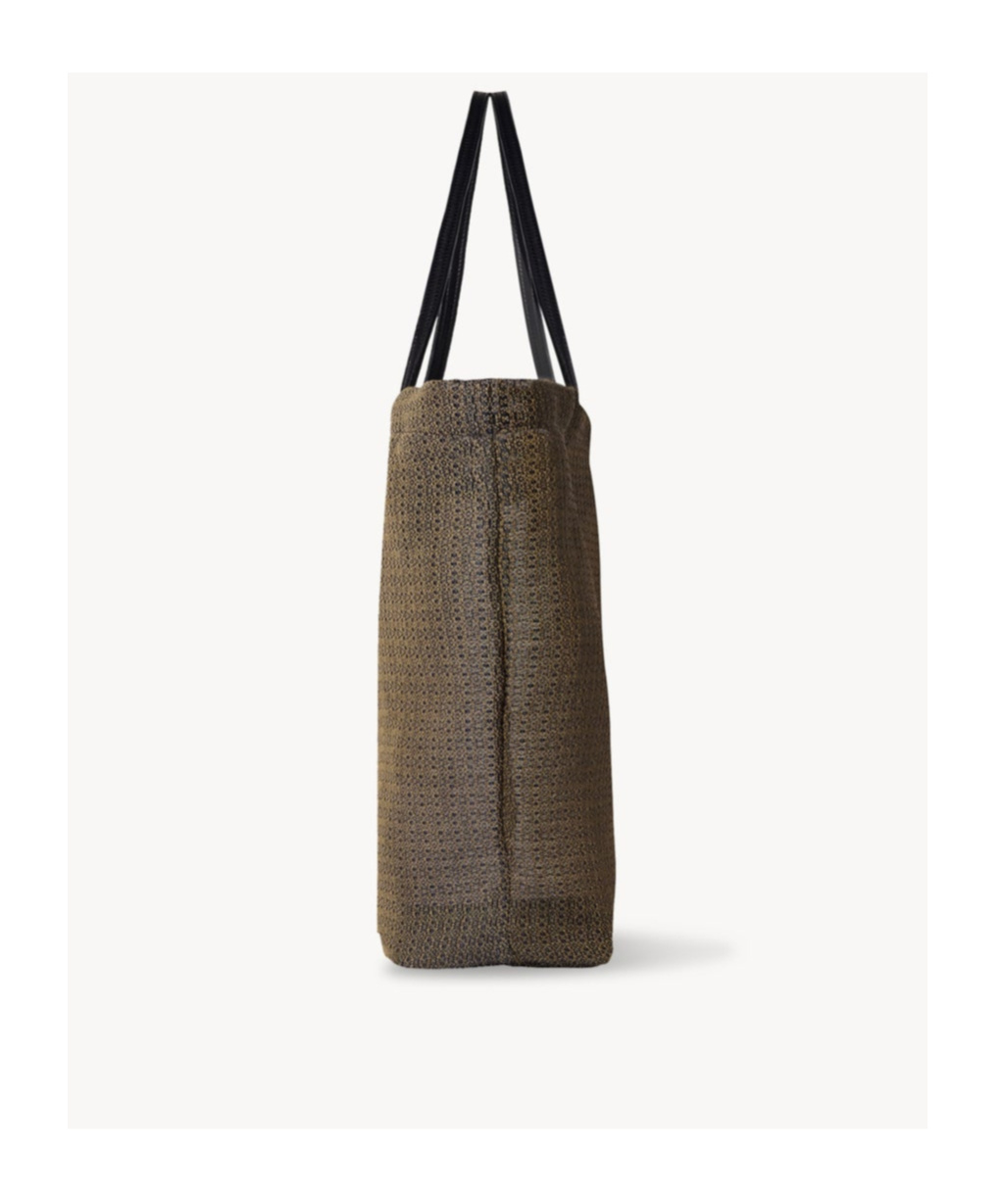 The Row Barn Tote Bag In Mesh In Green