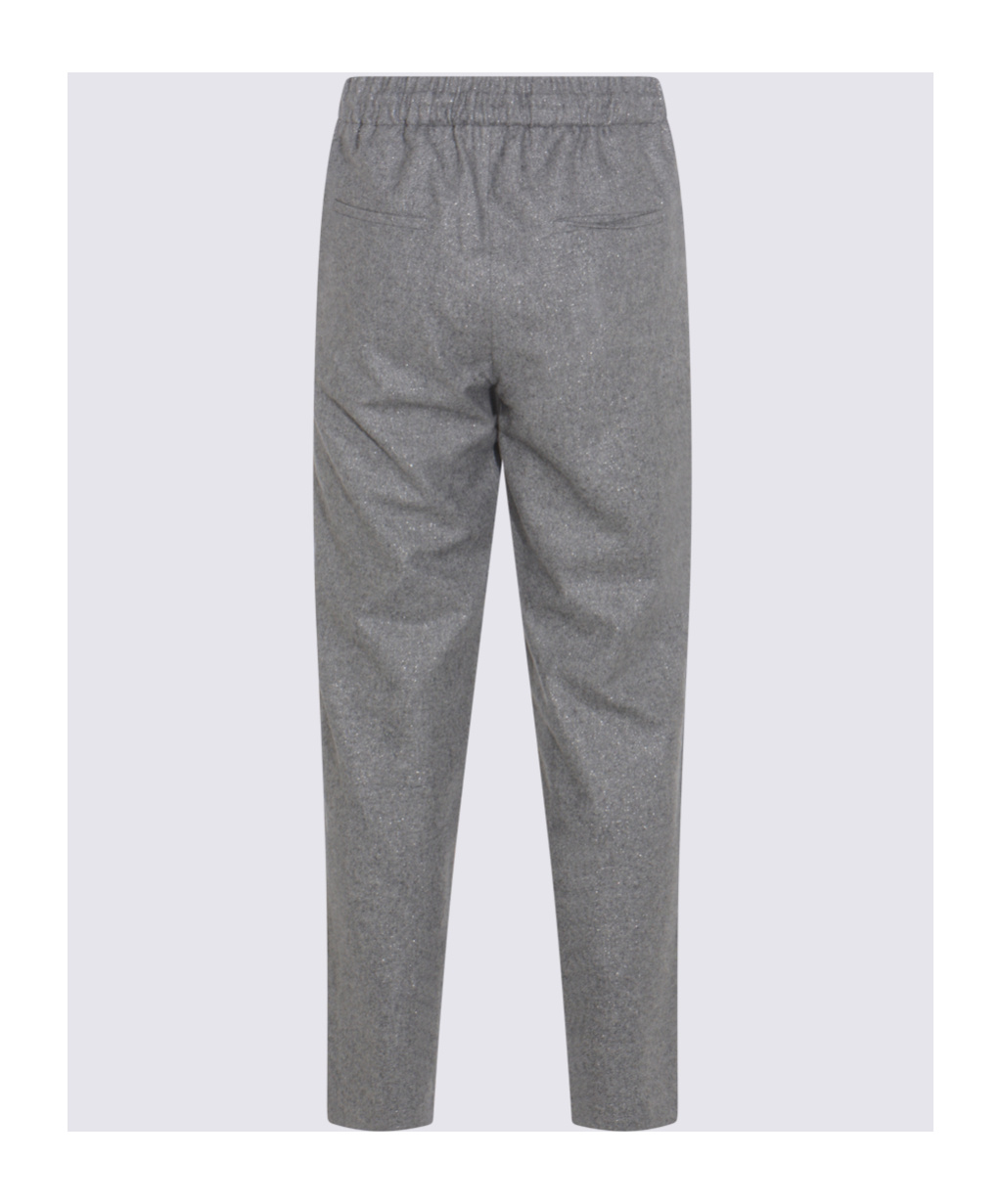 Antonelli Grey Wool Taralluccio Pants In Gray