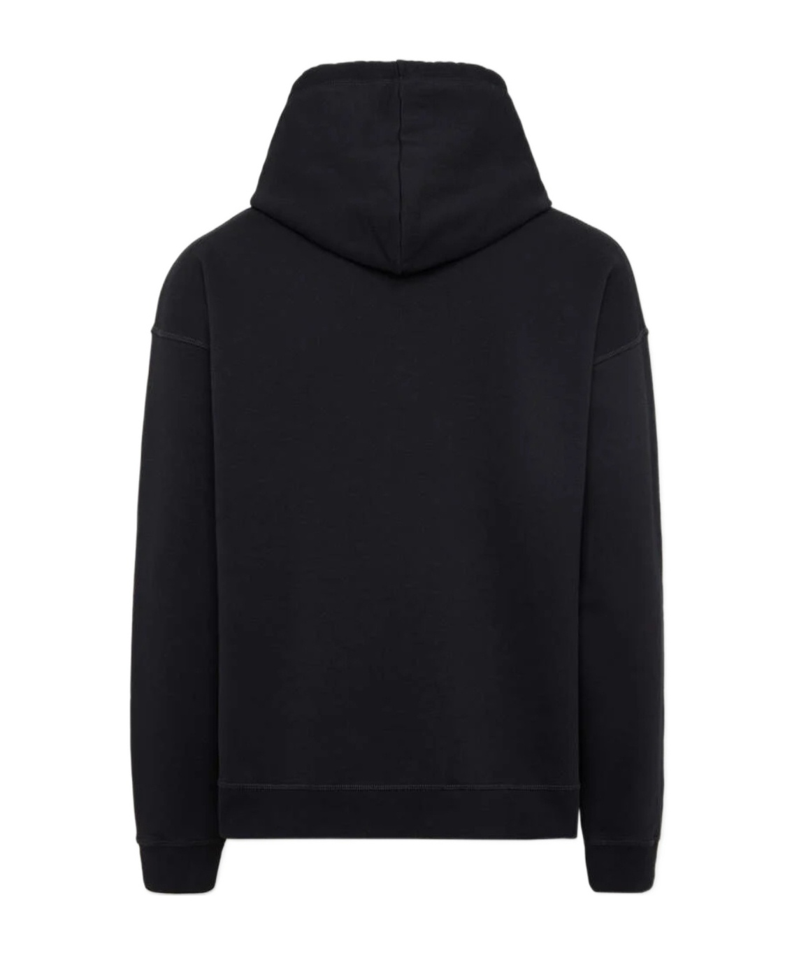 Dsquared2 Scenic Mountain Landscape Hoodie With Drawstring Detail In Black