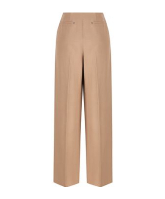 Fendi Grain-de-poudre Wool Trousers In Nude