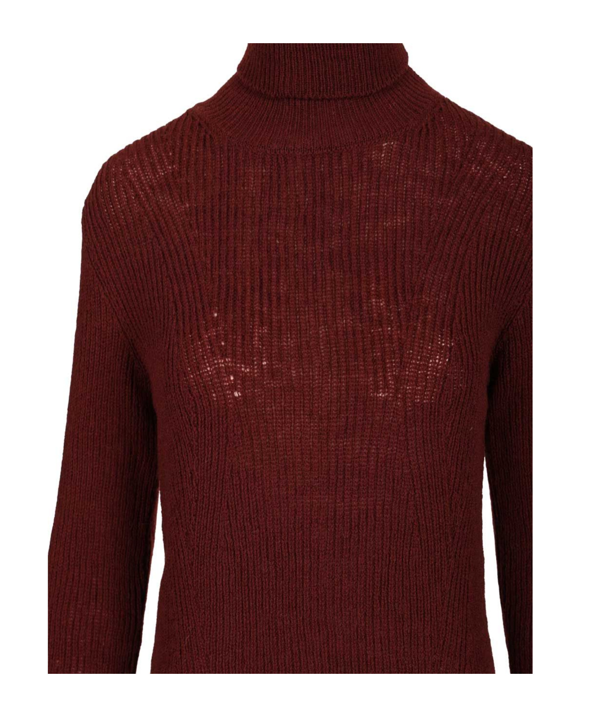 Dries Van Noten Turtleneck Sweater Knitwear Bordeaux In Burgundy