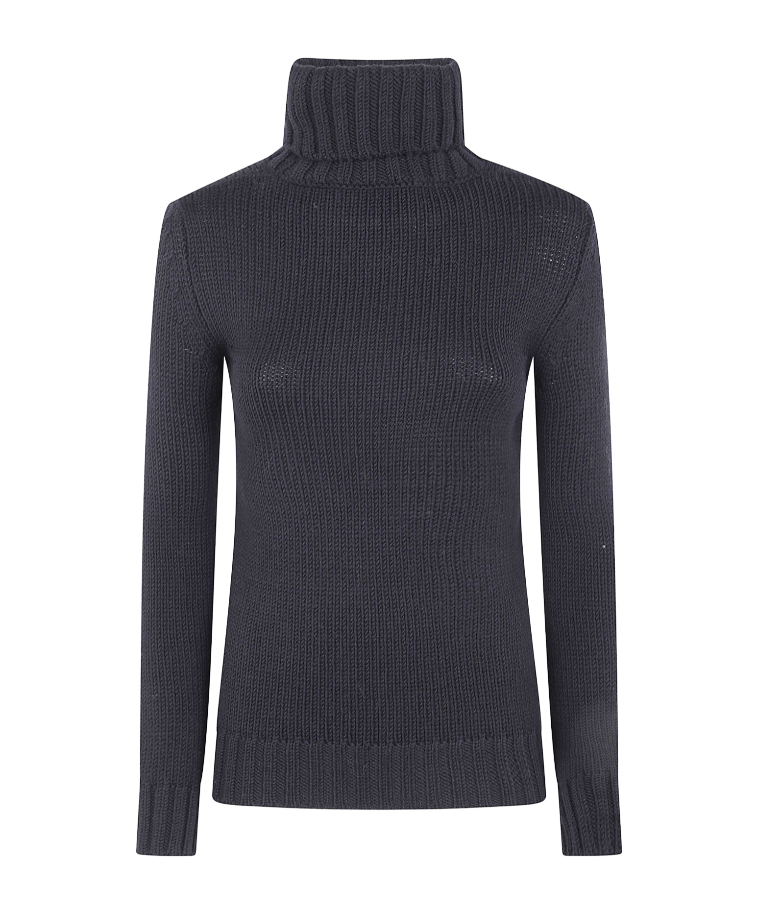 Baserange Ribbed Turtleneck Sweater In Gray
