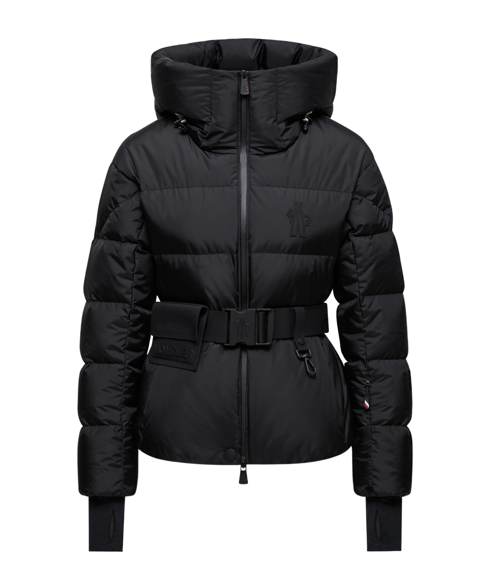 Moncler Bouquetin Padded Jacket Drawstring In Black