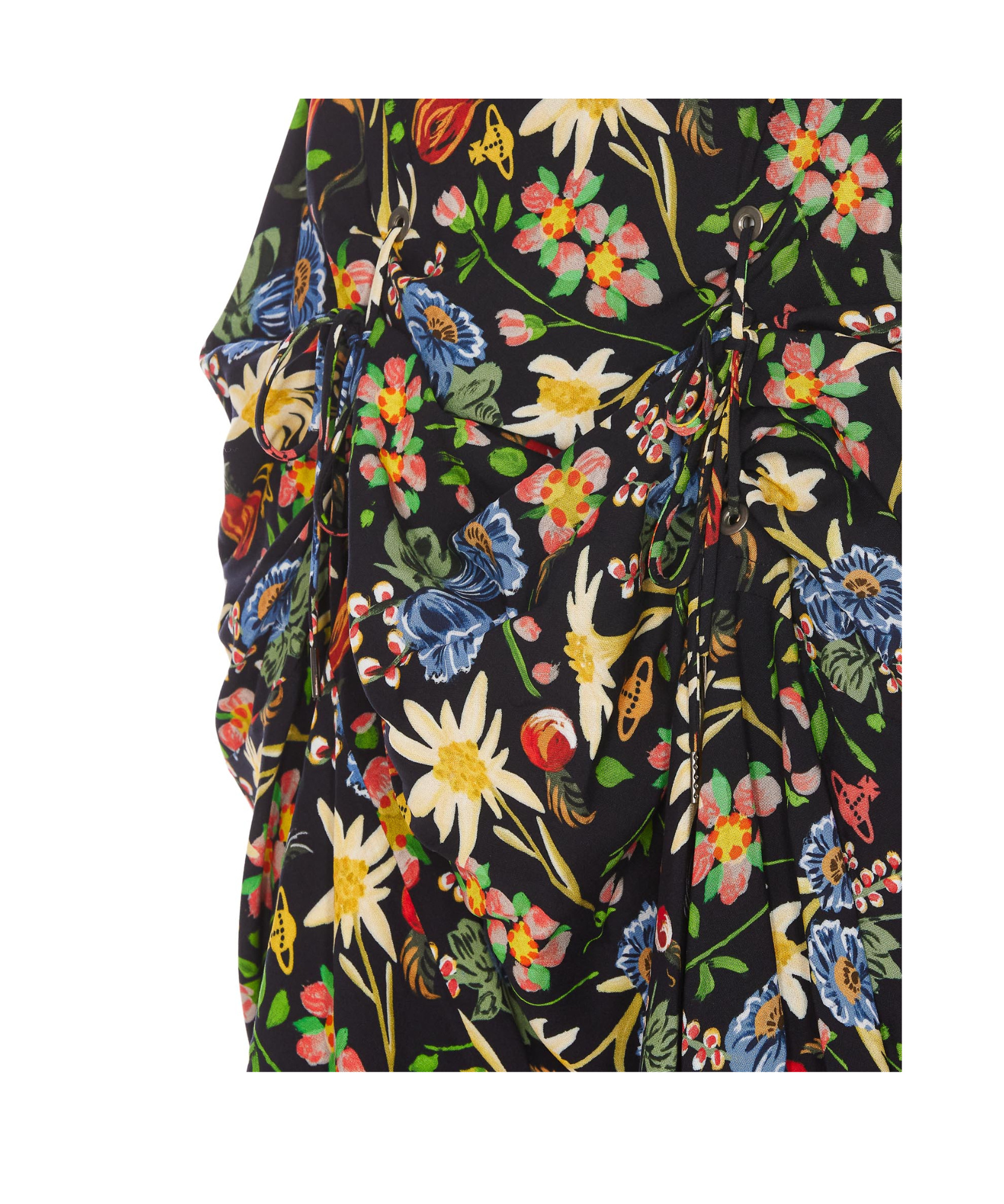 Vivienne Westwood Sleeveless Cj Midi Dress In Black