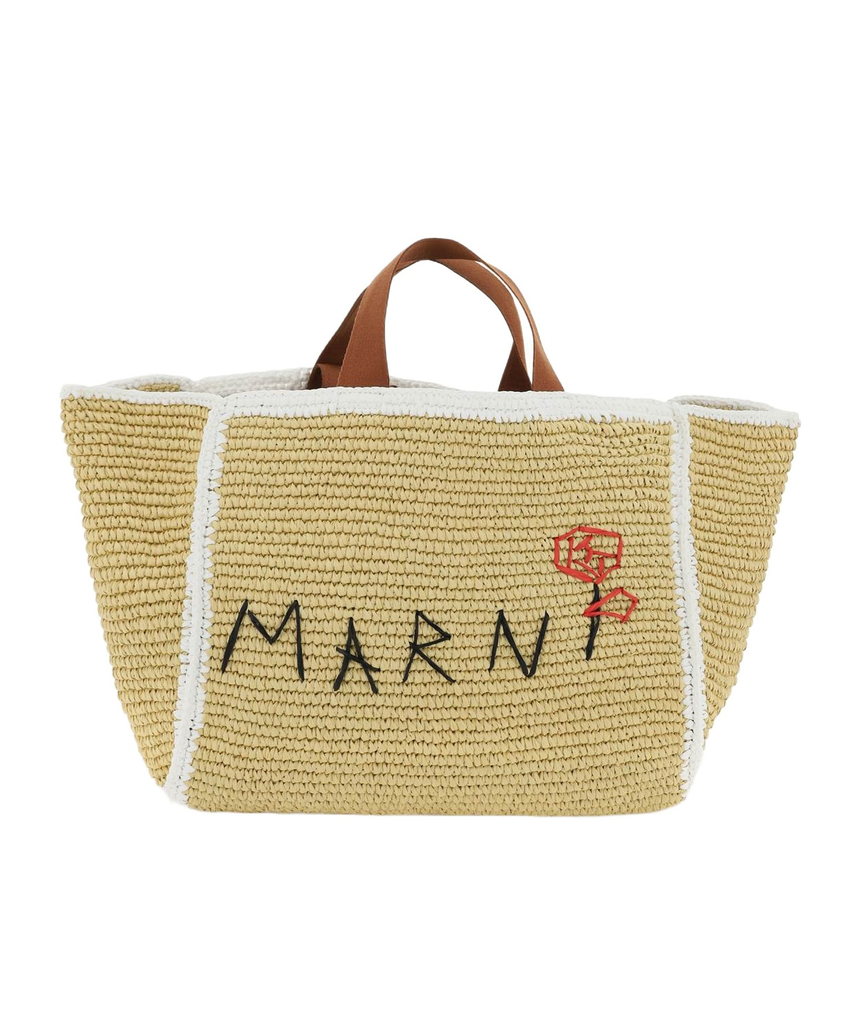 MARNI MARNI LOGO DETAILED TOTE BAG