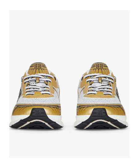 Givenchy Nfnty-52 Sneakers In Synthetic Leather And Mesh In White