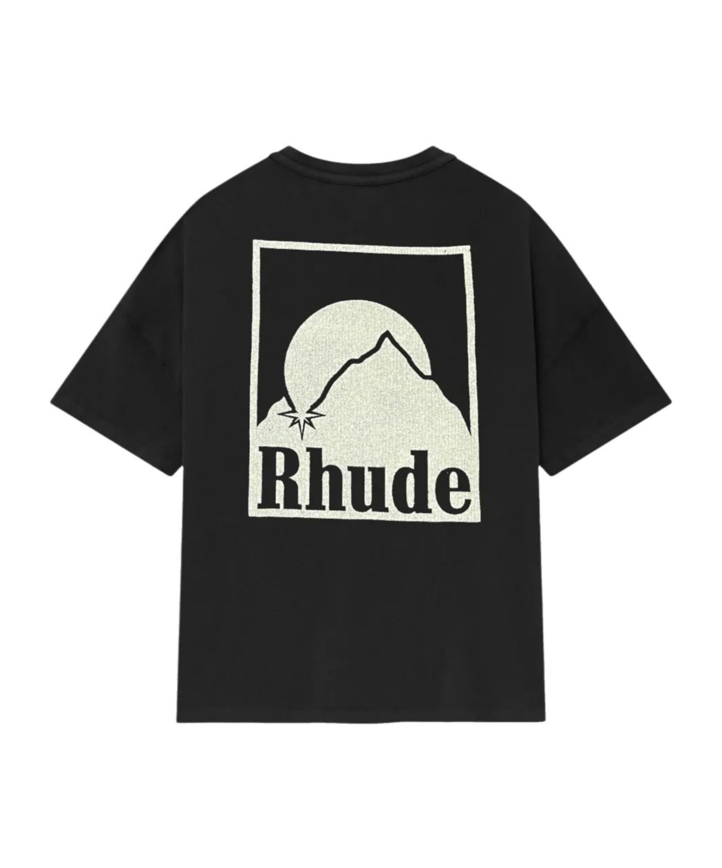 Rhude Moonlight Bagde T-shirt In Black