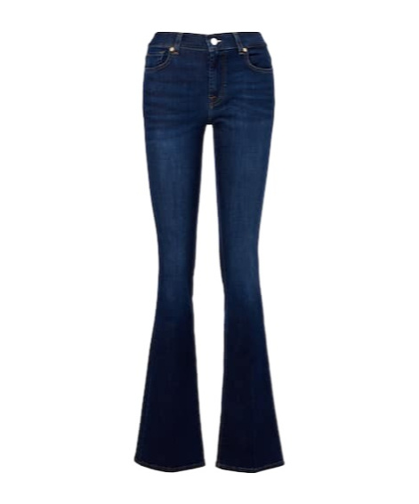 7 For All Mankind Mid-rise Bootcut Jeans In Blue
