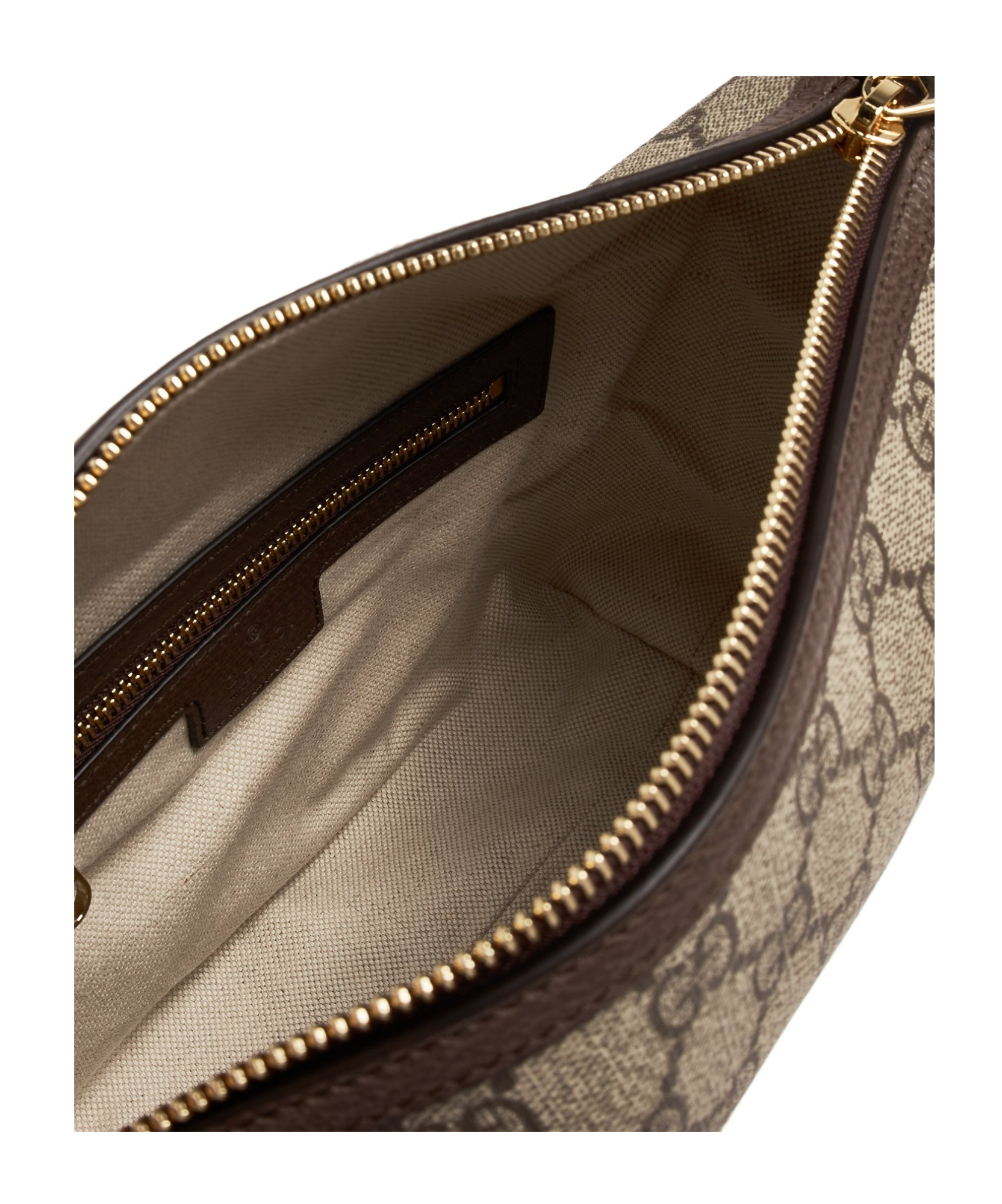 Gucci Ophidia Gg Super Mini Canvas Shoulder Bag In Brown
