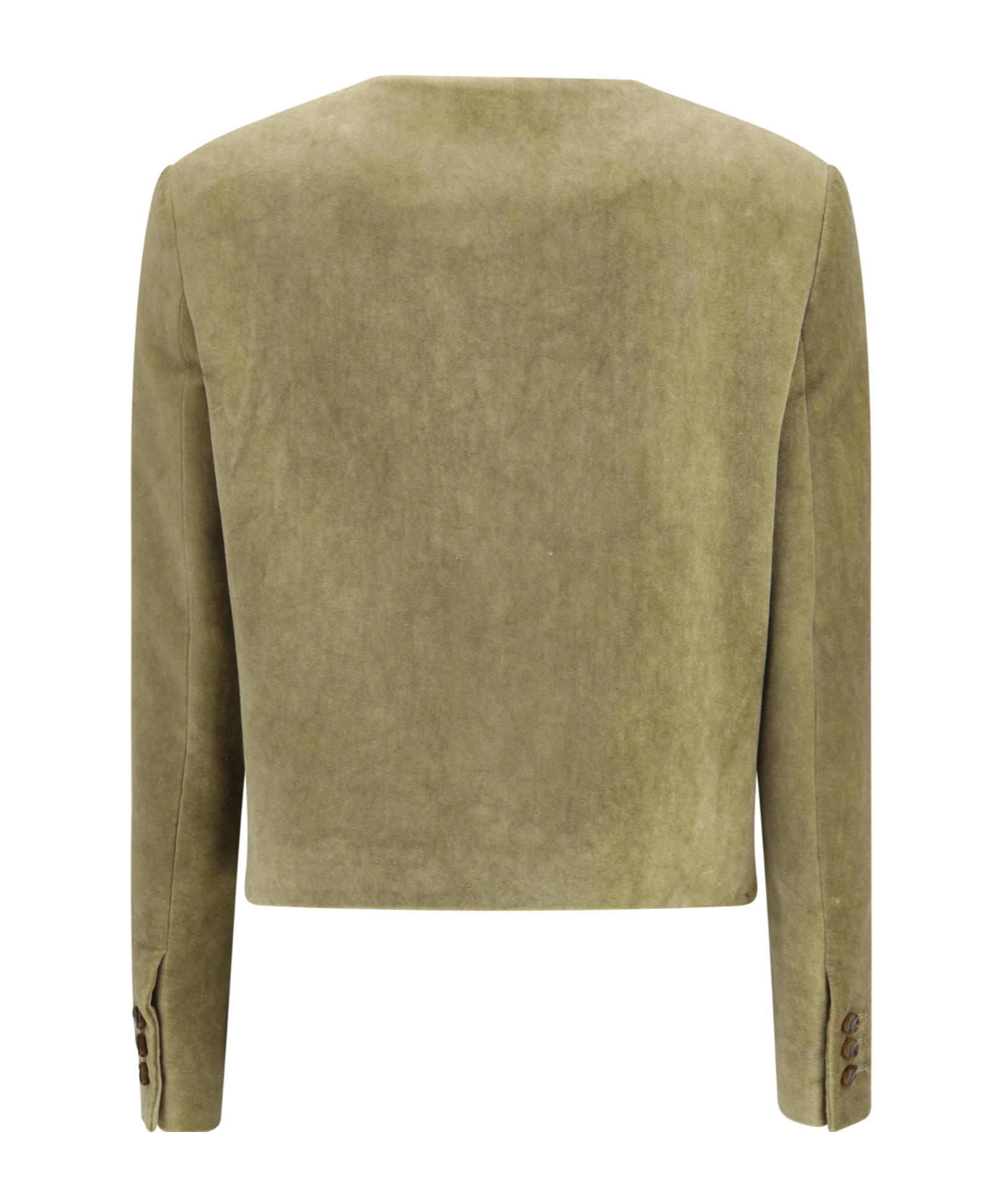 Blazé Milano Shamo Bolero Button-fastening Jacket In Green
