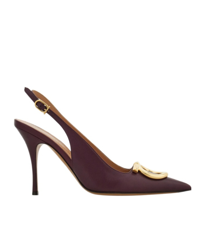 Ferragamo Sara Pointed Toe Slingback Pump In Animal Print