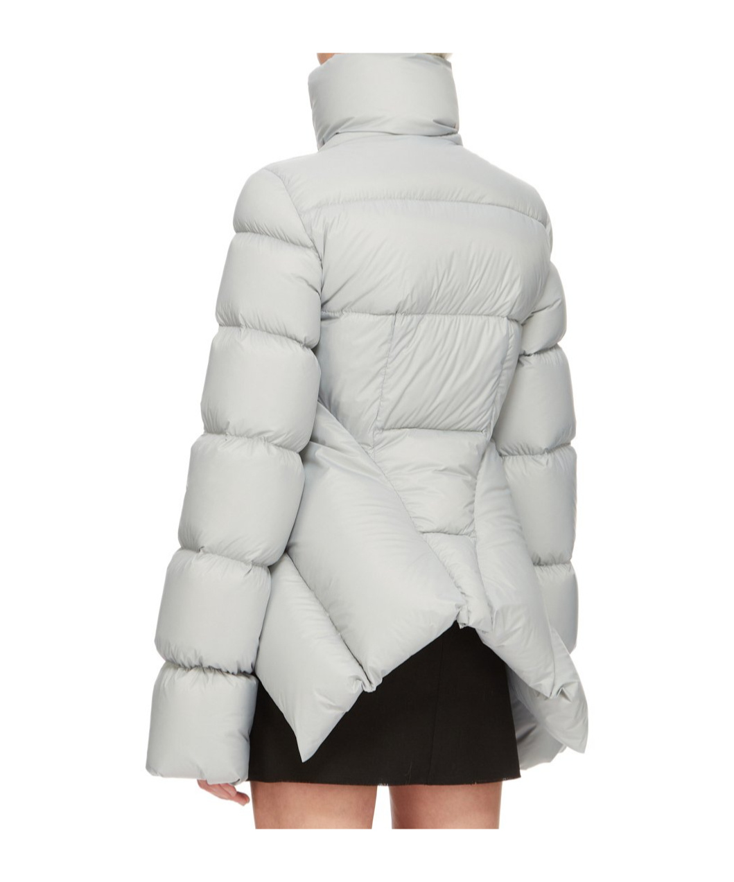 Rick Owens Blue Porterville Naska Down Jacket In Gray