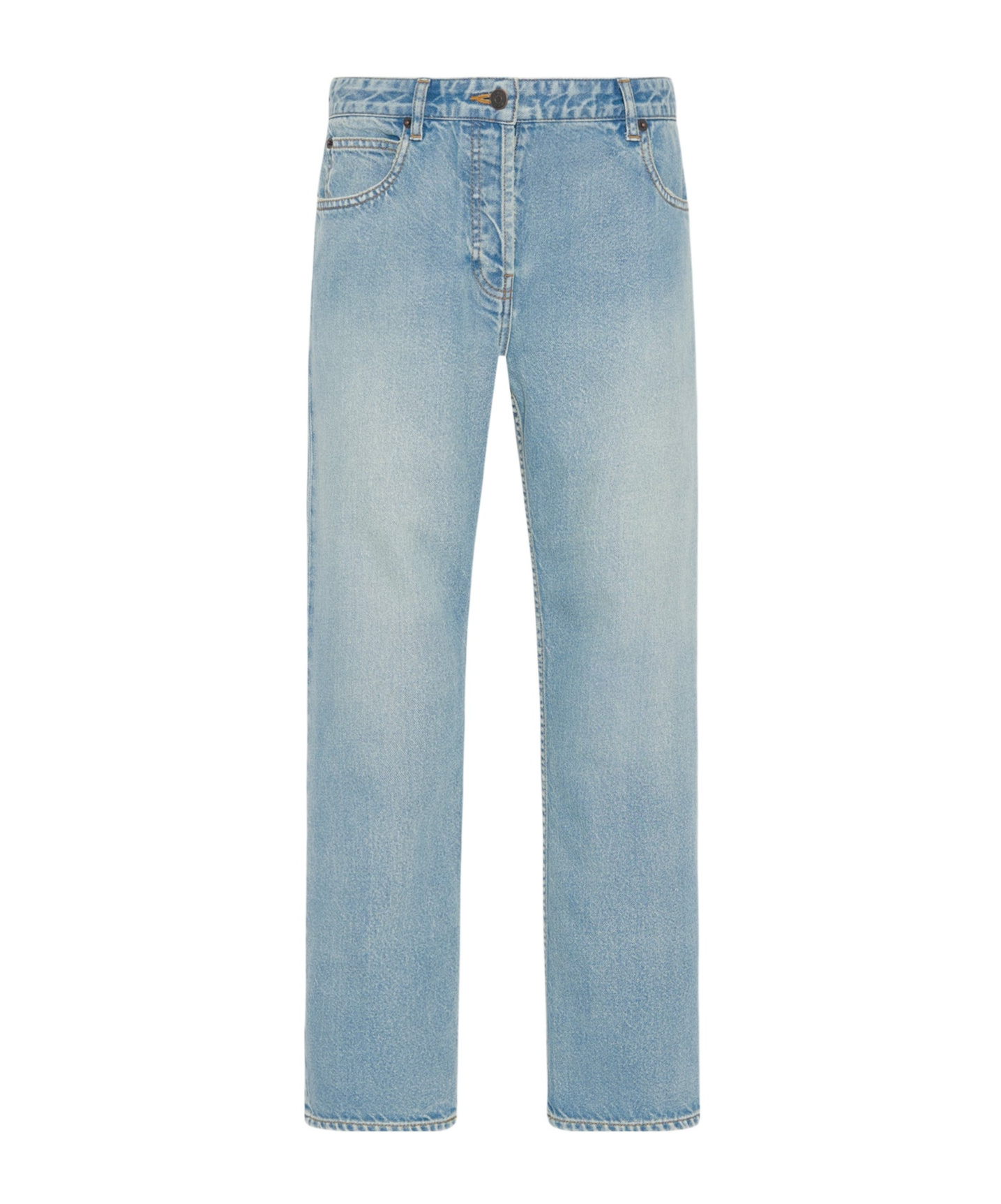 The Row Riaco Mid-rise Slim-leg Jeans In Blue