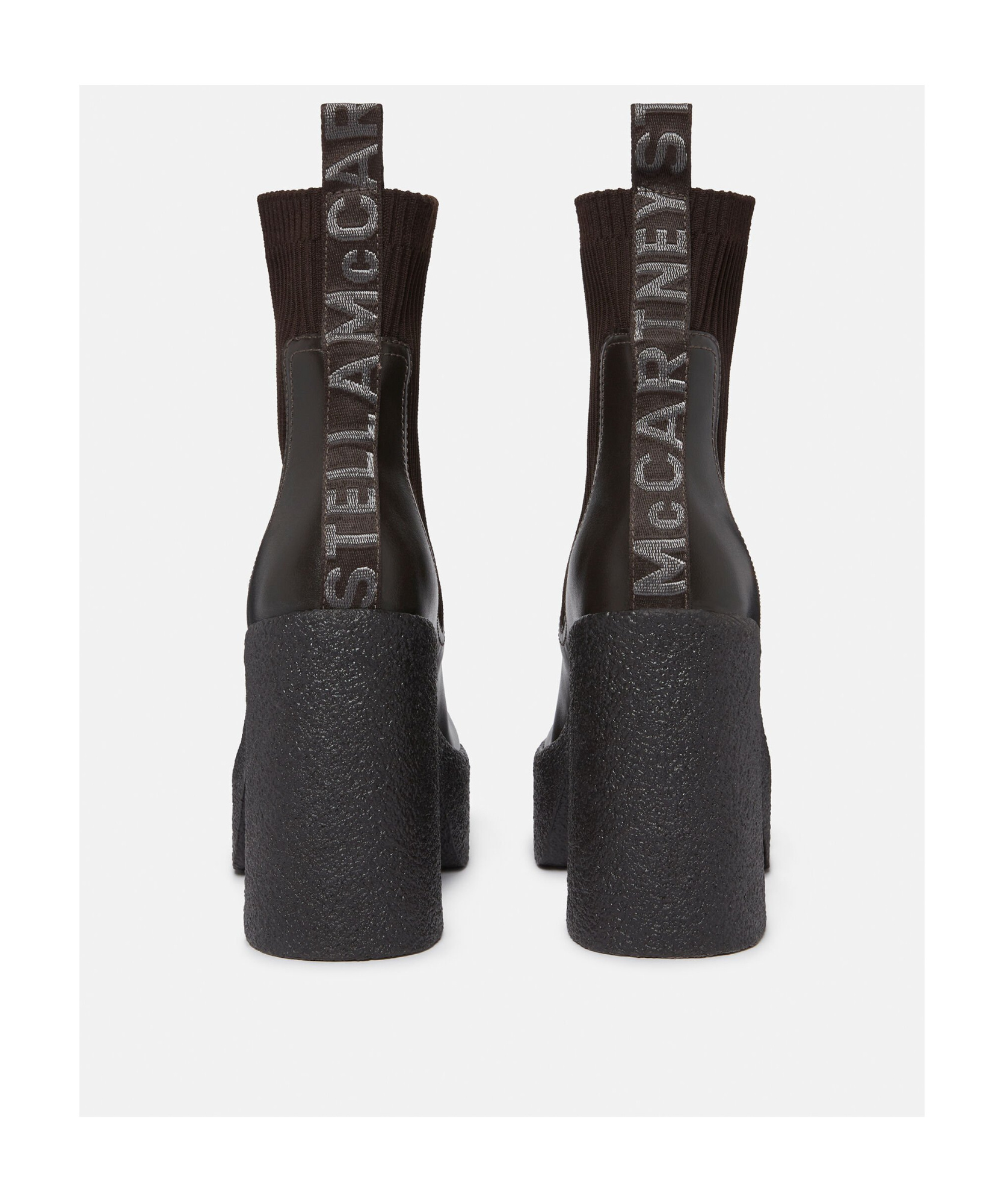 Shop Stella Mccartney Skyla Heeled Sock Boots In Black