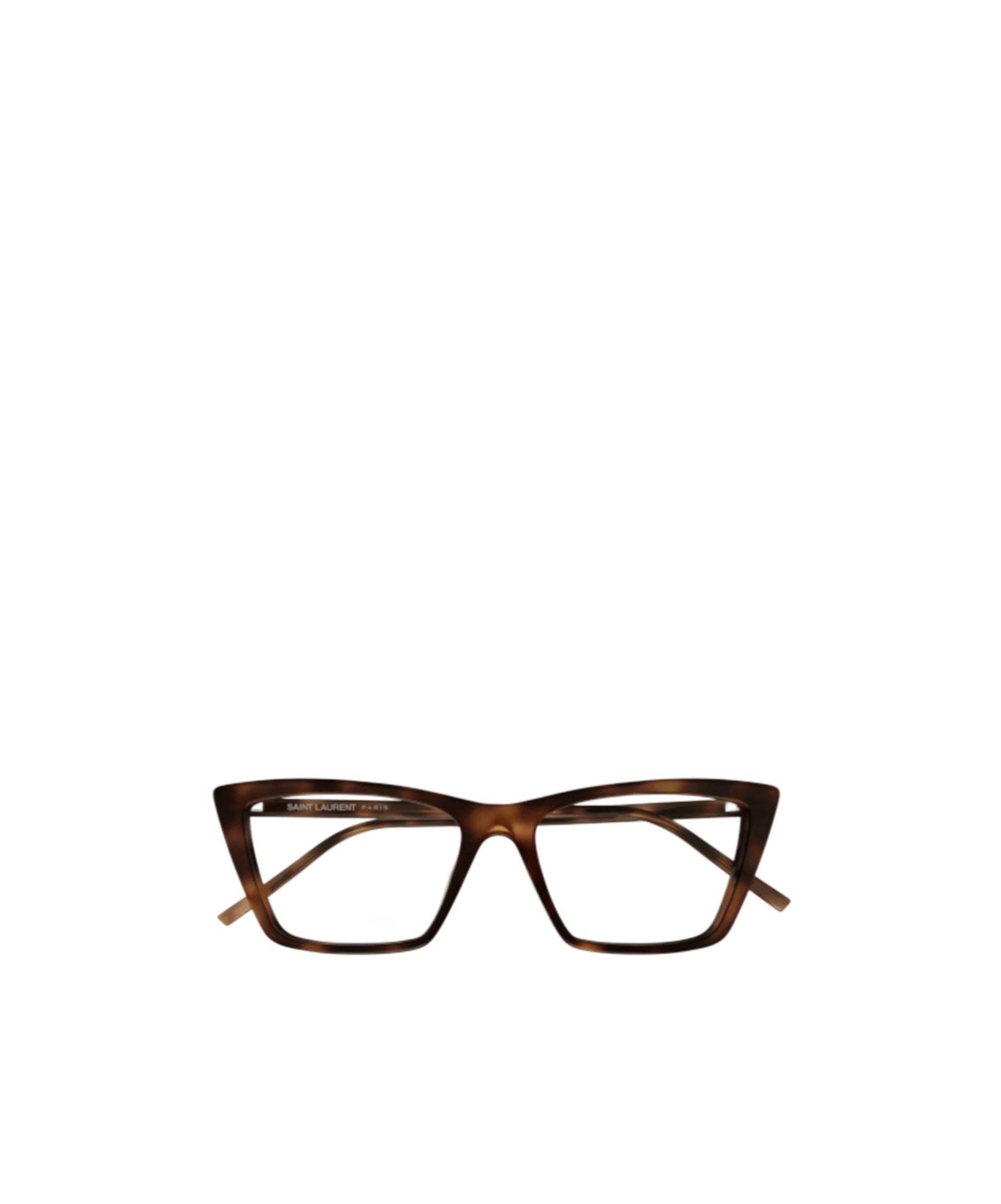 Saint Laurent Sl 737ica Thin Opt-003 Havana-havana-transparent In Brown