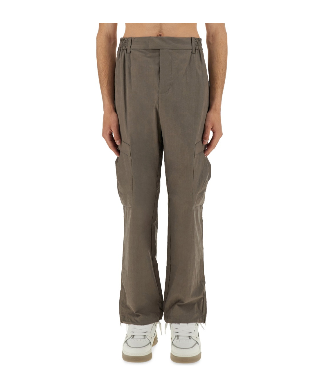 Represent Relaxed-fit Cargo Tech Pants With Multiple Pockets In Gray