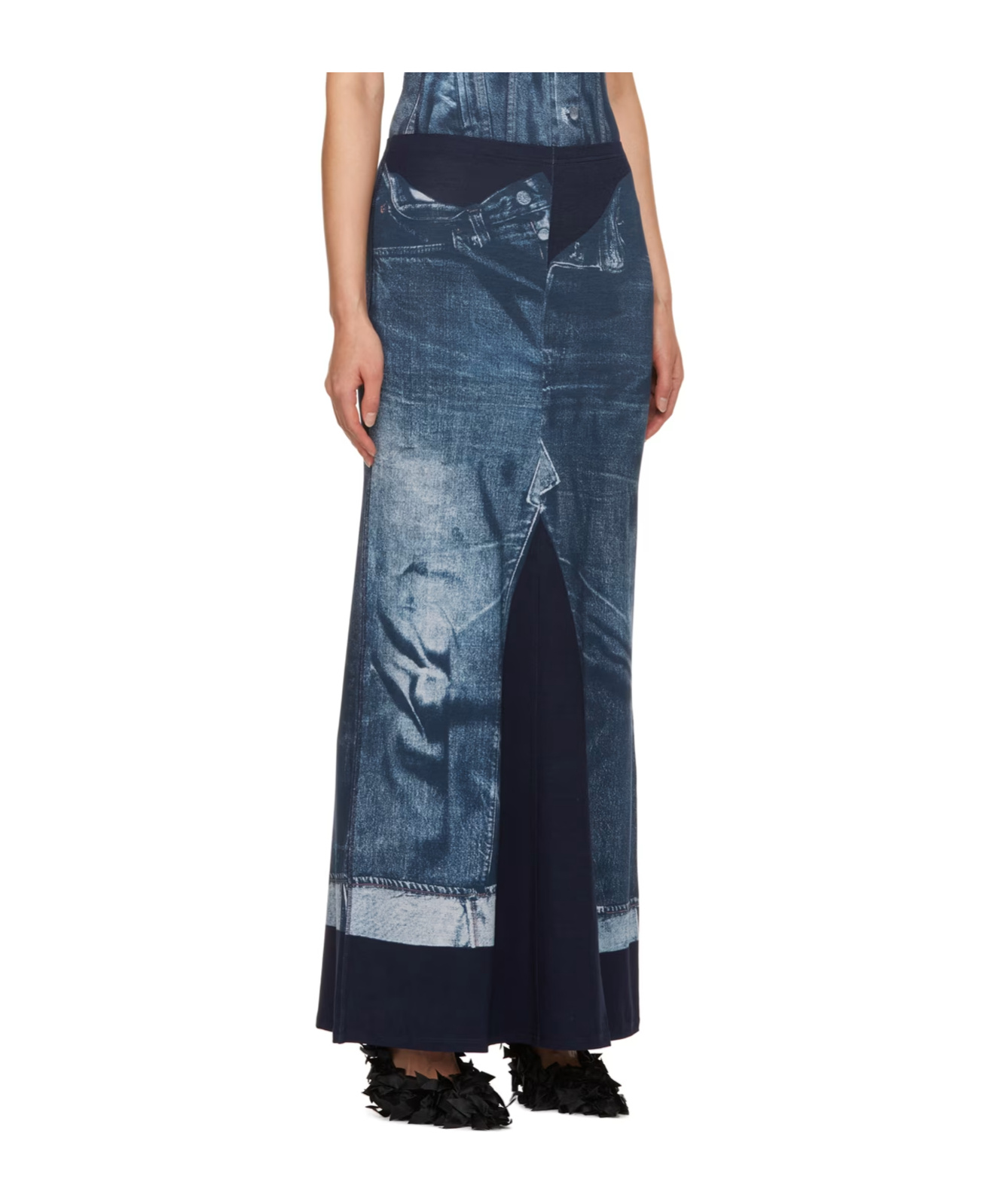 Jean Paul Gaultier Graphic Print Skirt
