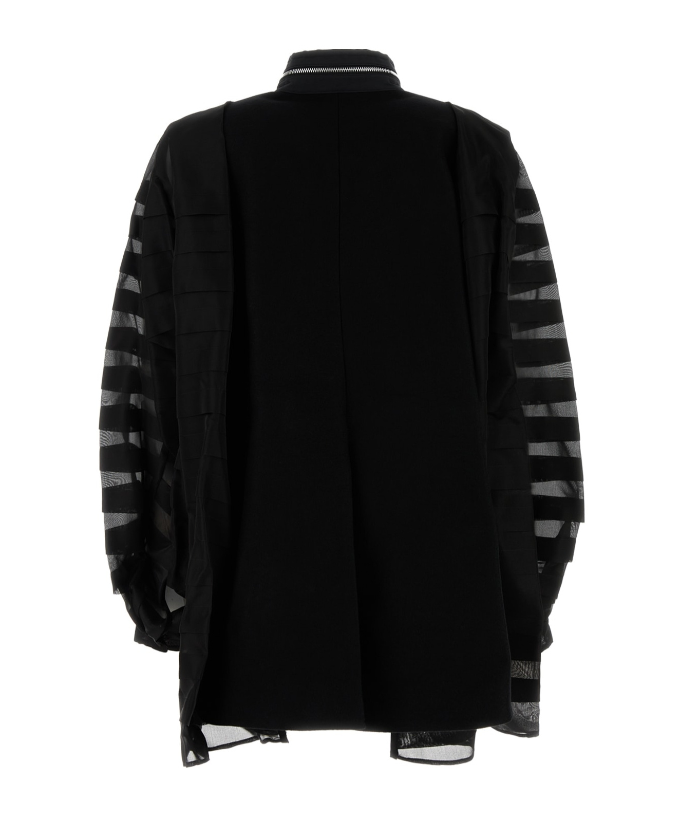 Sacai Panelled Jacket In Black